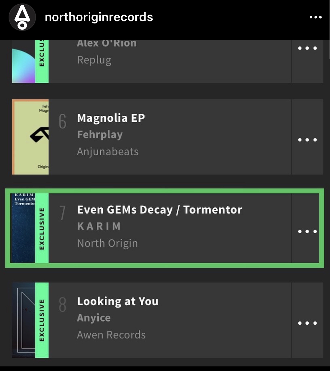 K A R I M, #7 on Beatport Global EP Charts
